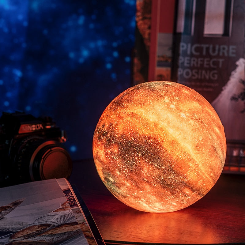 3D Print Star Moon Lamp Colorful