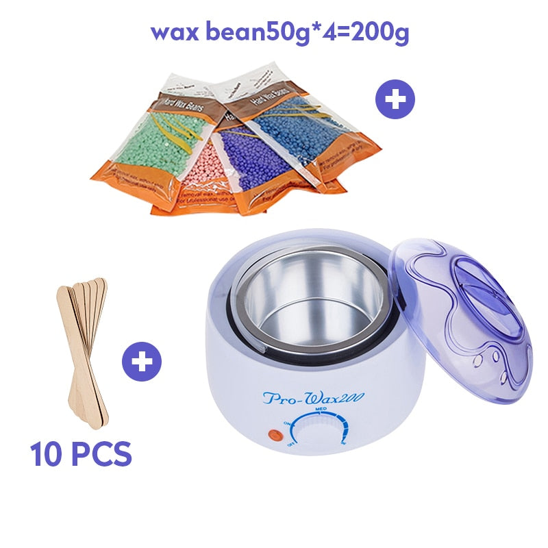 Hot Wax Warmer Kit safety Constant Temperature Painless Hair Removal