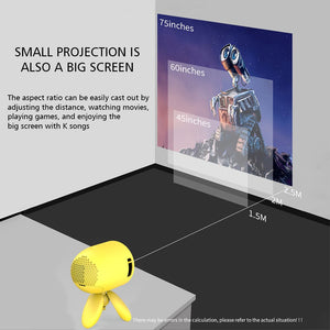Projector home mini miniature entertainment portable HD