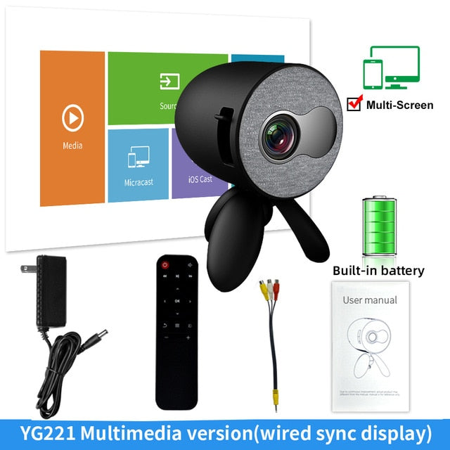 Projector home mini miniature entertainment portable HD