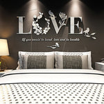 LOVE Stylish Wall Sticker  Decor