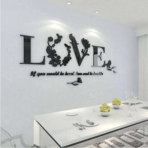 LOVE Stylish Wall Sticker  Decor