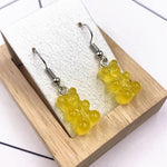 Cartoon Cute Resin Earrings  Colorful Animal Bear