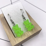 Cartoon Cute Resin Earrings  Colorful Animal Bear