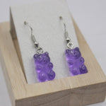 Cartoon Cute Resin Earrings  Colorful Animal Bear