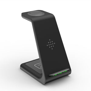 QI 10W Fast Charge 3 In 1 Wireless Charger For Iphone 11 Pro Charger Dock For Apple Watch 5 4 Airpods Pro Wireless Charge Stand