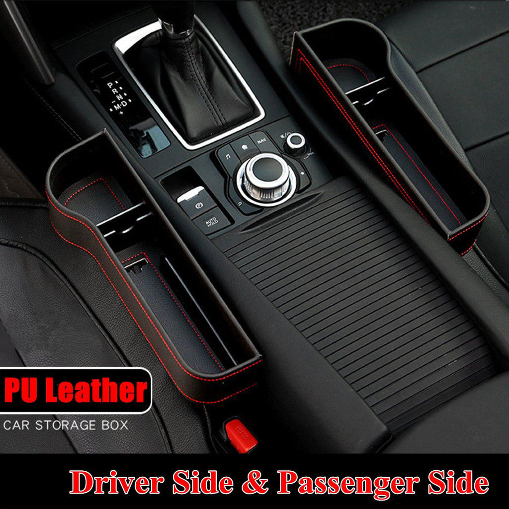 Universal Pair Passenger Driver Side Car Seat Gap Storage Box Left/Right