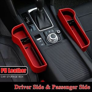 Universal Pair Passenger Driver Side Car Seat Gap Storage Box Left/Right