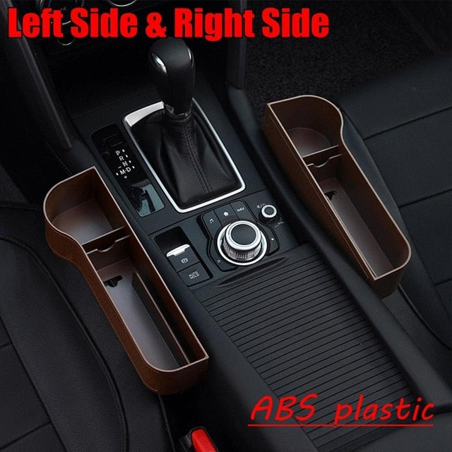 Universal Pair Passenger Driver Side Car Seat Gap Storage Box Left/Right