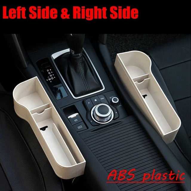 Universal Pair Passenger Driver Side Car Seat Gap Storage Box Left/Right