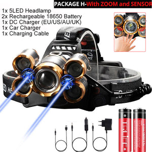 LED Headlamp Smart Light Waterproof