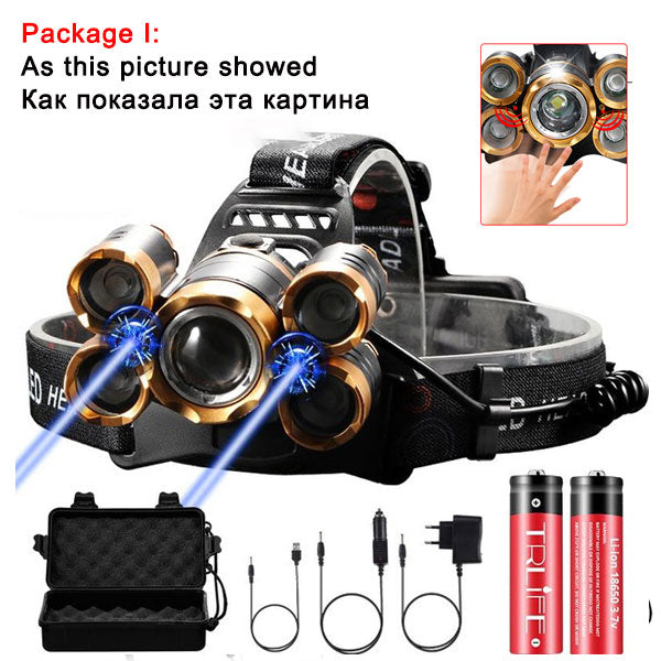 LED Headlamp Smart Light Waterproof