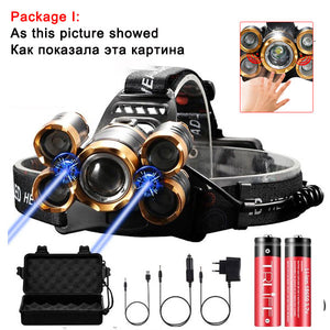 LED Headlamp Smart Light Waterproof