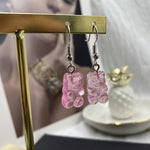 Cartoon Cute Resin Earrings  Colorful Animal Bear