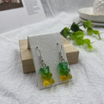 Cartoon Cute Resin Earrings  Colorful Animal Bear