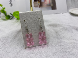 Cartoon Cute Resin Earrings  Colorful Animal Bear
