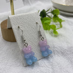 Cartoon Cute Resin Earrings  Colorful Animal Bear