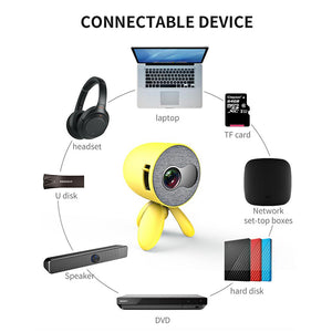 Projector home mini miniature entertainment portable HD