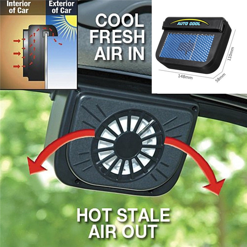 Solar fan Power Auto Window Fan Exhaust Fan | attic fan 1Pcs