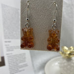 Cartoon Cute Resin Earrings  Colorful Animal Bear